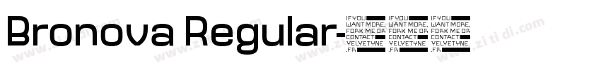 Bronova Regular字体转换